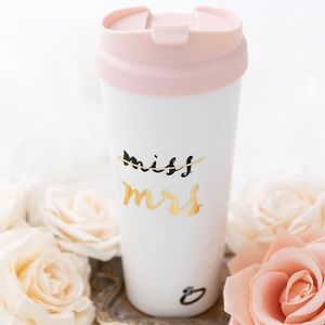 Kate Spade New York Bridal Insulated Thermal Tumbler, 16Oz, Miss to Mrs